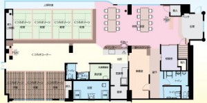 施設見取り図 w7-001-3 くつろぎの家エルフ・本多聞 施設見取り図
